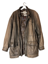 Trapper Lederjacke braun