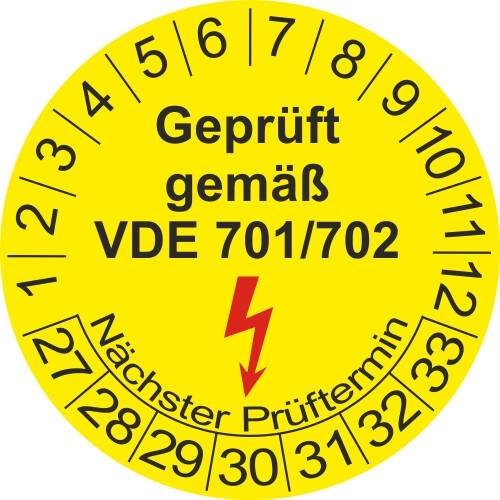 Prüfplaketten geprüft vde - prüfplaketten,