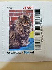 Briefmarken-Set Biberpost (Jerry), Katzen, Tiere, Maine Coon