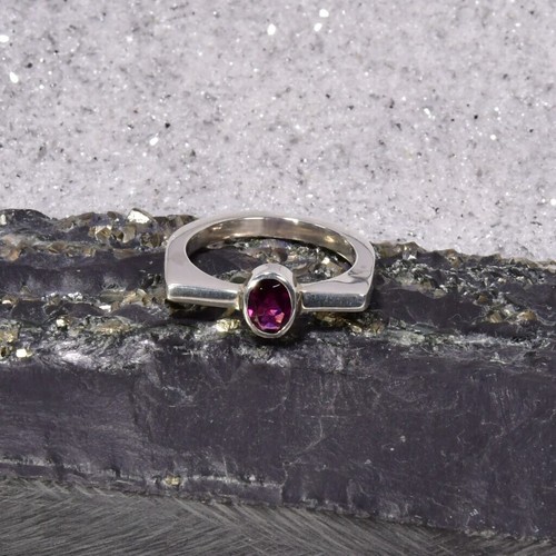 Granat ring 925er silber - ring,,