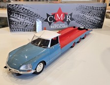 Citroen DS Tissier Autotransporter - blue (blau) / Dach weiß - 1:18 - CMR CMR138