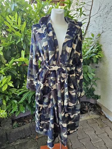 Kurzer camouflage bademantel - kurzer,