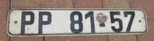 altes DDR Nummernschild