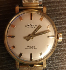 Vintage Damenuhr Alba Handaufzug - läuft