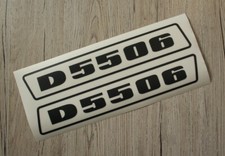 Deutz Aufkleber für Traktor D5506 Logo Emblem Sticker Label schwarz (bis 1974) 
