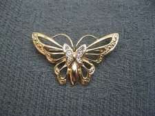Goldene Anstecknadel / Brosche