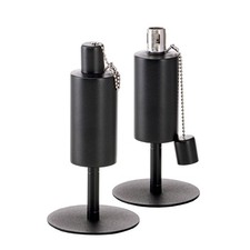 Tisch Fackeln Hussala Bologna Öl Edelstahl Gartenfackel 24 cm, 2 Stück, schwarz