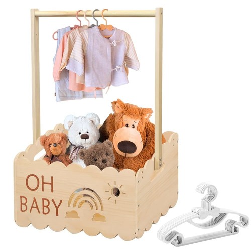 Holz babykorb 34x22x17 - babykorb, mit