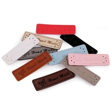 5 Handmade Aufnäher 15x50 mm