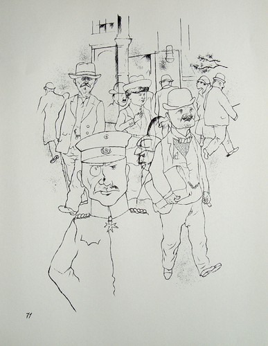 George grosz uniform monokel - george,