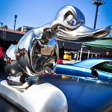 Angry Rubber Duck Hood Ornament Death Proof - Sliver XMAS Gifts 2024