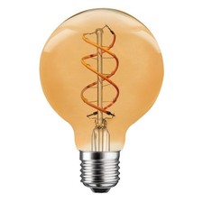 LED Spiral Filament Rustika Globe G95 5W E27 gold gelüstert warmweiß DIMMBAR
