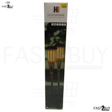 Hi LED Solar Gartenfackeln 2er