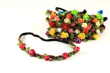 Haarband Stirnband Blumen Rosen Boho Hippie Festival Party Haarschmuck A120