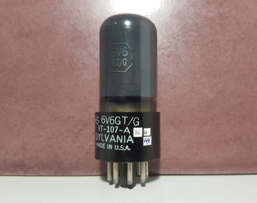 6v6gt vt107a sylvania - 6v6gt/g/vt107a, black