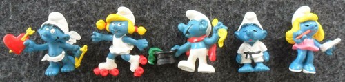 Die schlümpfe smurfs - 5x,