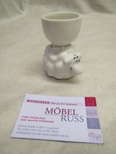 Eierbecher Schaf Egg Cup Sheep weiß Porzellan Goebel