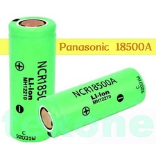 2 X Panasonic Akku 18500 2040 mAh Akku 3,7 V Wiederaufladbar Batterien 18X50 mm