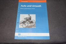 V.A.G. Service Auto und Umwelt - Der schadstoffarme PKW Ausgabe 1985 sehr gut