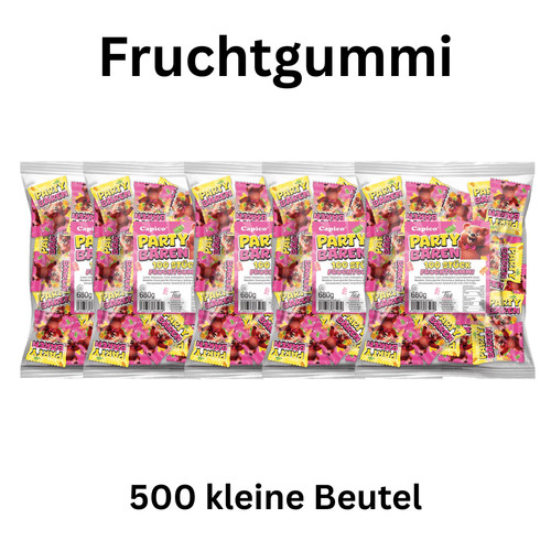 500x fruchtgummi party bären - fruchtgummi,
