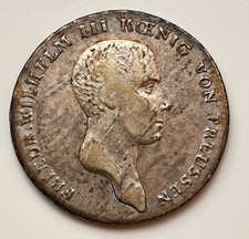 Brandenburg Preußen 1 Reichstaler  1814 A Friedrich Wilhelm III Silber  AKS#11