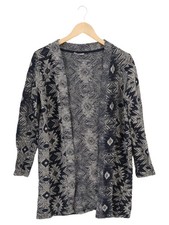 ONLY Damen Strickjacke 36/S Mehrfarbig Ethno Muster Cardigan Baumwolle Casual