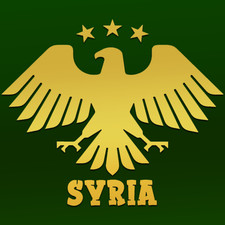 1x Syrien Adler Logo Auto Aufkleber Car sticker Syria 30x25cm شعار سوريا JDM