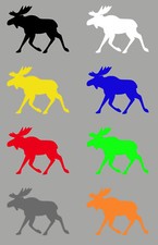 Aufkleber Sticker Elch Rentier