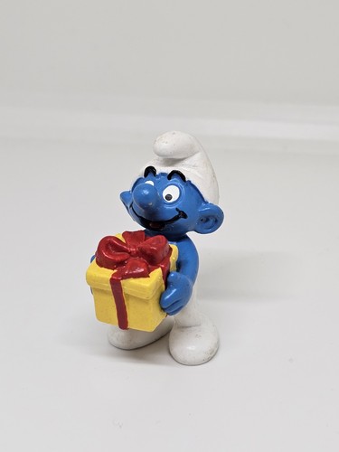 Schlumpf mit geschenk - geschenk,