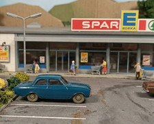 Wiking Ford 17 M Badewanne ozeanblau Grill silber 1965-69 1A-Zustand