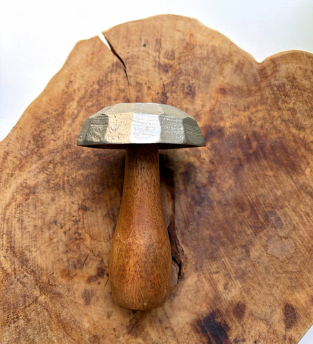 Dekofigur pilz aus holz - dekofigur,