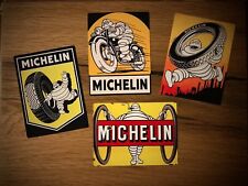 4x Michelin Aufkleber Retro Reifen Tuning Oldtimer Hot Rod Racing Rally V8 #206
