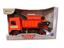 Wader Middle Truck Kipper Baustelle Baustellenfahrzeug rot | NEU & OVP