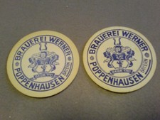 Bierdeckel  ,  Brauerei Werner , Poppenhausen