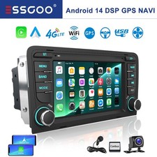 6+128GB Für Audi A3 8P 2003-2012 Autoradio Android14 GPS SAT NAVI BT Carplay SWC