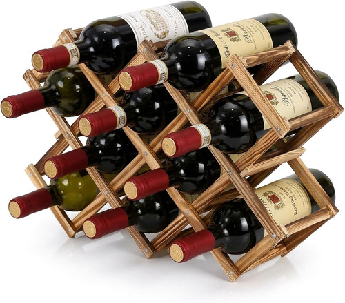 Weinregal aus massivholz - weinregal,