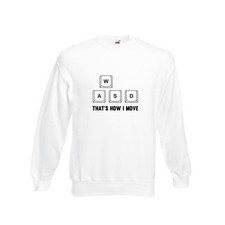 WASD | Zocker | Gamer | Gaming Sweatshirt Weiß