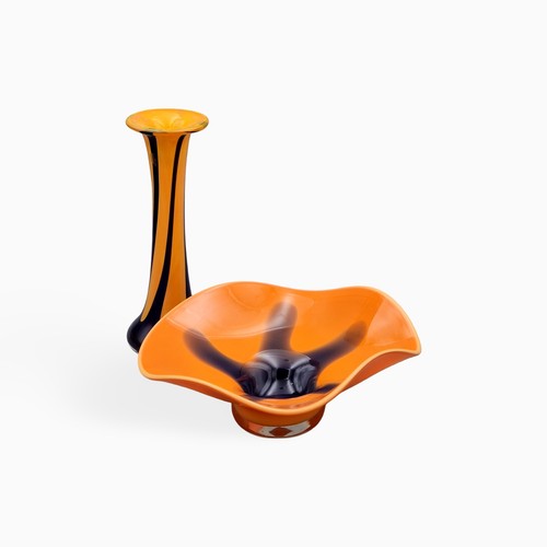 Space age kunstglas - vase, und