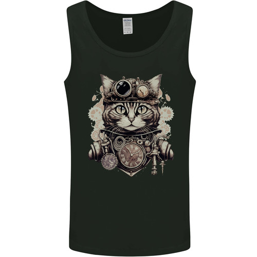 Steampunk katze herren weste - steampunk,