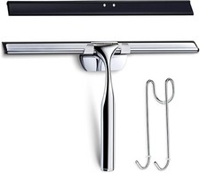 Love-KANKEI Duschabzieher Edelstahl Fensterabzieher Duschwischer mit Gummilippe