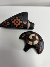 Holz Okarina Wind Musik Instrument Deko Vintage Retro 