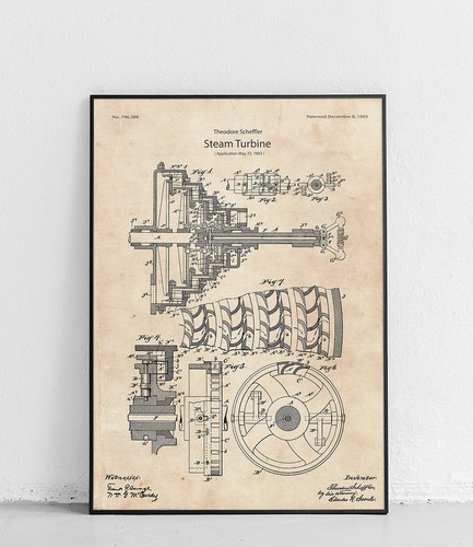 Gas turbine patentzeichnung - gas,