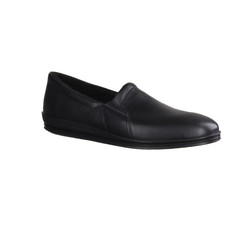 Rohde 2602-90 geschlossener Herren-Hausschuh, Leder, Schwarz - Haus - Herren