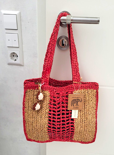 Mirasol raffia tragetasche - mirasol,