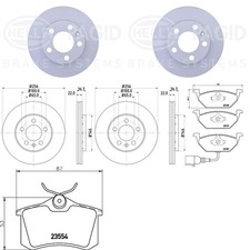 HELLA PAGID BREMSENSET VORNE +