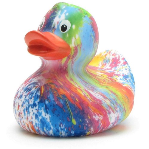Badeente rainbow quietscheente - rainbow,