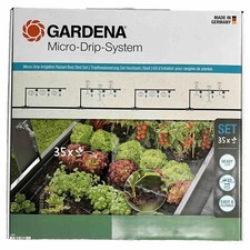 GARDENA Micro-Drip-System Tropfbewässerung Set (13455-20) 35 Pflanzen Hochbeet