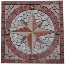 Marmor Rosone 30x30 cm Kompass