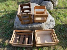 4 Weinkisten Holzkiste Transportkiste Stapelkisten Kistenregal Shabby Vintage