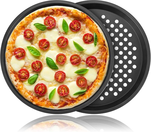 Pizzablech rund 28cm gelocht - rund,